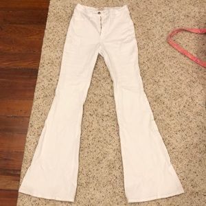 COPY - Never worn before white flare jeans